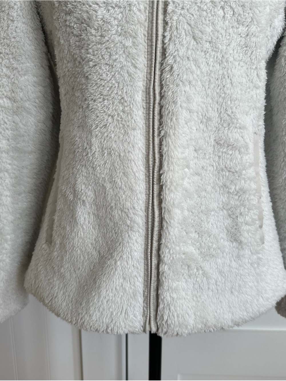 Patagonia Fleece Jacket Womens Small White Los Gatos Full Zip Sherpa Lined - Picture 3 of 16